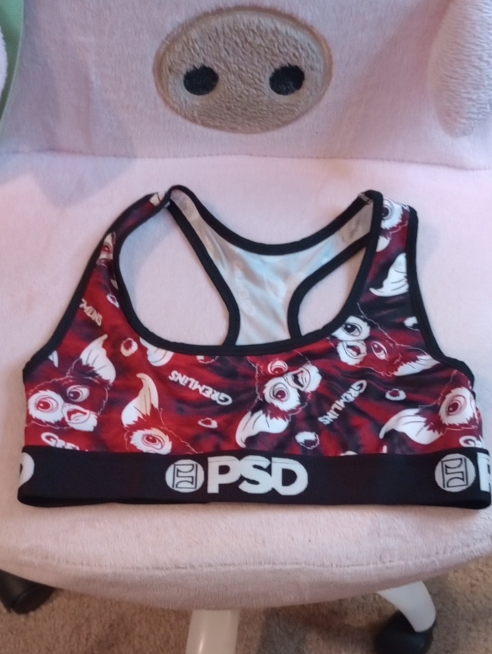 PSD Red Tie-dye Gremlins Sports Bra